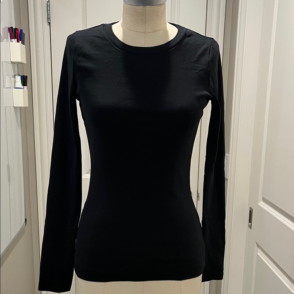 J. Crew Black Long Sleeve Tee - Like new.